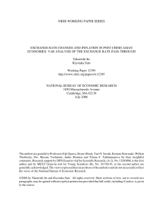 Pass-Through of Exchange Rate and Macroeconomic Shocks to