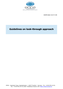 Guidelines on look-through approach - eiopa