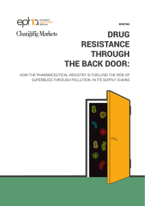 drug resistance through the back door
