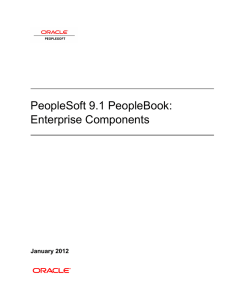 PeopleSoft 9.1 PeopleBook: Components