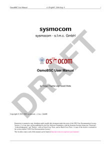 OsmoBSC User Manual