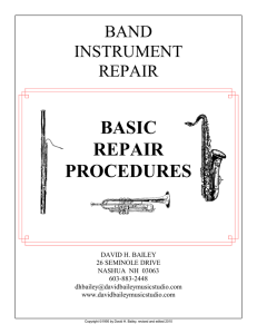 BASIC REPAIR PROCEDURES