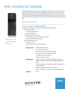 EMC ATMOS G3 SERIES