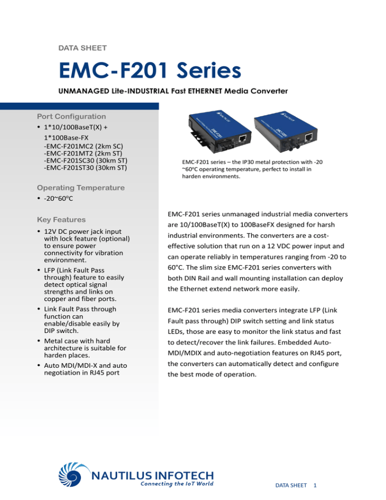 EMCF201 Series Nautilus Infotech