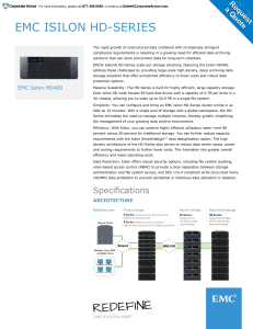 Isilon S-Series Specifications
