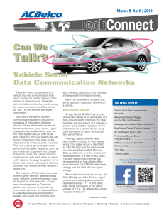 Vehicle Serial Data Communication Networks
