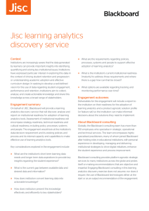 Jisc learning analytics discovery service