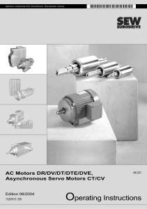 Operating instructions AC motors DR/DV/DT/DTE/DVE