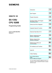 S5-135U CPU 928B Programming Guide