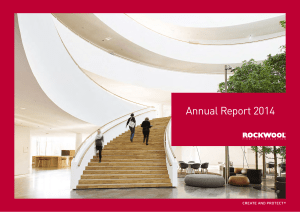 Annual Report 2014 for ROCKWOOL International A/S