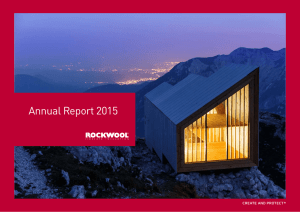 Annual Report 2015 - ROCKWOOL International A/S