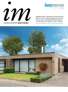 Insulation Matters - Sustainability Report 2014