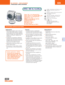 ATEX / IEC Ex Certified - steel