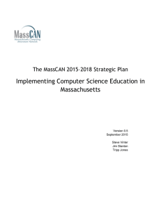 Implementing Computer Science Education in Massachusetts