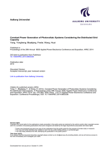 Constant Power Generation of Photovoltaic - VBN