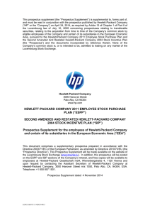 hewlett-packard company 2011 employee stock purchase plan