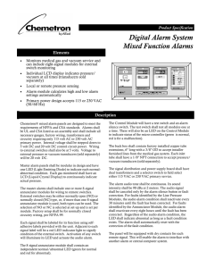 Digital Alarm System Mixed Function Alarms