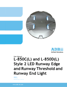 L-850C(L) and L-850D(L) Style 2 LED Runway Edge light