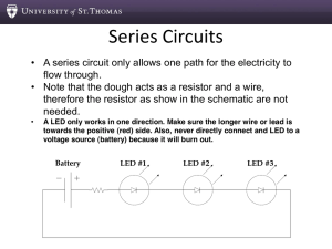 Series Circuits - University of St. Thomas