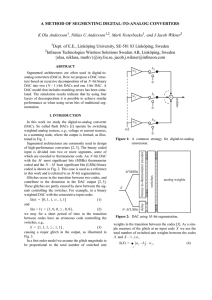 A METHOD OF SEGMENTING DIGITAL-TO-ANALOG