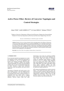 Active Power Filter: Review of Converter Topologies and