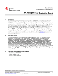 AN-1992 LM27402 Evaluation Board (Rev. B)