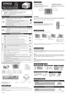 window type room air conditioner operation and installation manual