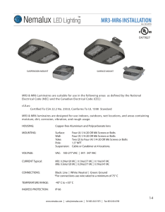 mr3-mr6 installation - Nemalux LED Lighting