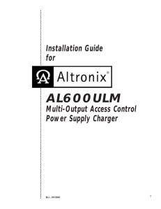 AL600ULM Multi-Output Access Control Power