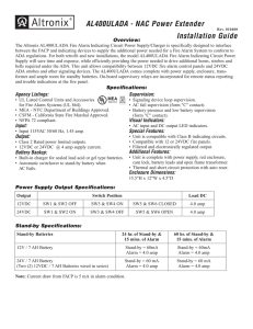 AL400ULADA - NAC Power Extender Installation Guide