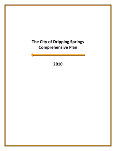 Comprehensive Plan  - City of Dripping Springs