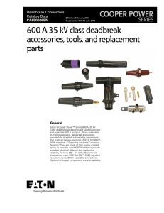 CA650006EN 600 A 35 kV Class Deadbreak Accessories, Tools