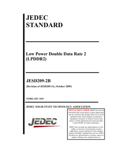 JEDEC Standard: Low Power Double Data Rate 2