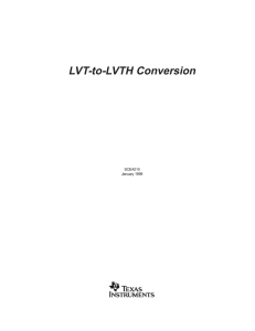 LVT-to-LVTH Conversion