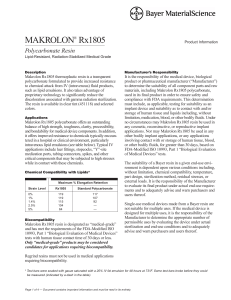 MAKROLON® Rx1805 - Nordson Medical