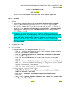 SHORT-CIRCUIT/COORDINATION STUDY/ARC FLASH HAZARD