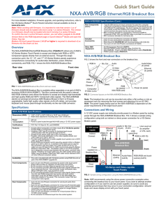 NXA-AVB/RGB Audio/Video Breakout Box with RGB/Component