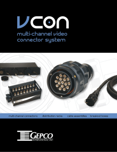 V-CON Multi-channel Video Connector System Brochure