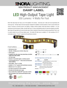 LED High-Output Tape Light