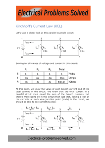 Kirchoff`s Current Law