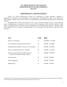 Salary Schedule - St. Johns River State College