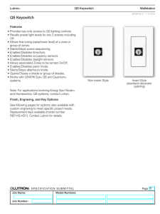 QS Keyswitch Wallstation (369295)