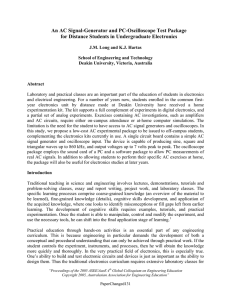 An AC Signal-Generator and PC-Oscilloscope Test Package for