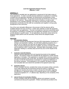 Land Use Application Review Process