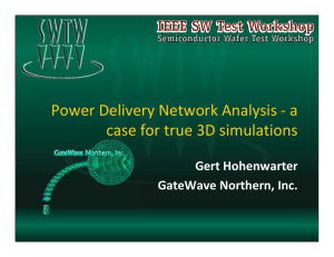 Power Delivery Network Analysis