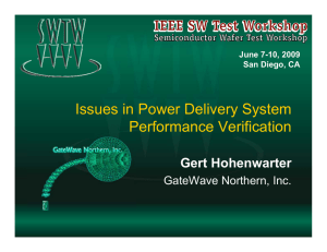 Issues in Power Delivery System Performance Verification