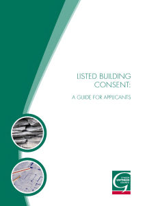 Guide for Applicants - Listed Building Consent