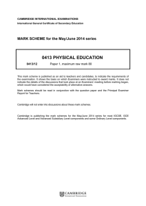 June 2014 Mark scheme 12 - Cambridge International Examinations