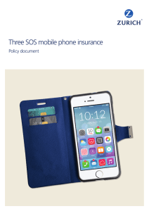 Three SOS mobile phone insurance