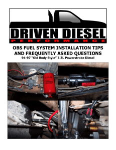 obs fuel system installation tips and frequently asked